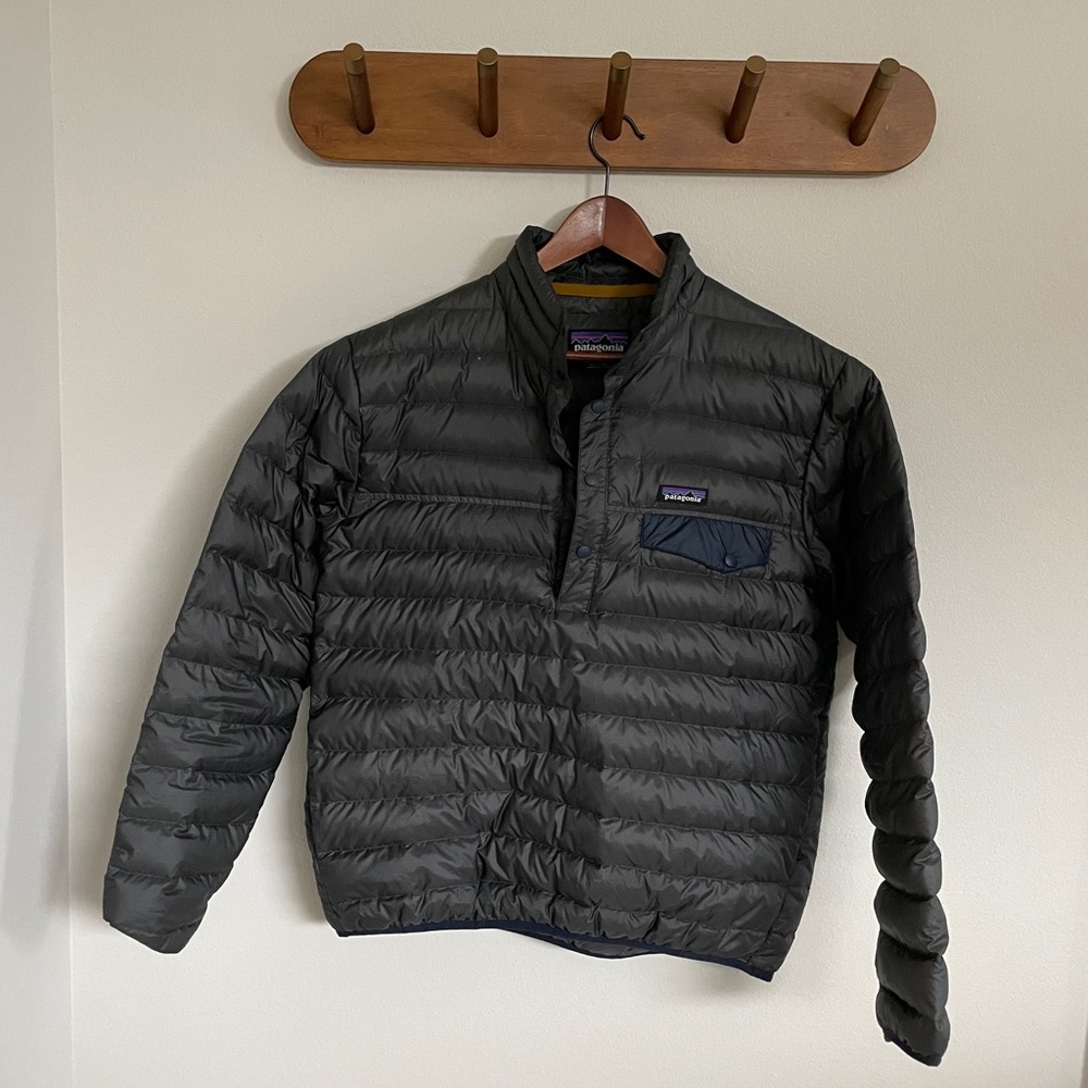 Rare Patagonia Down Snap-T Pullover Puffer - Men's